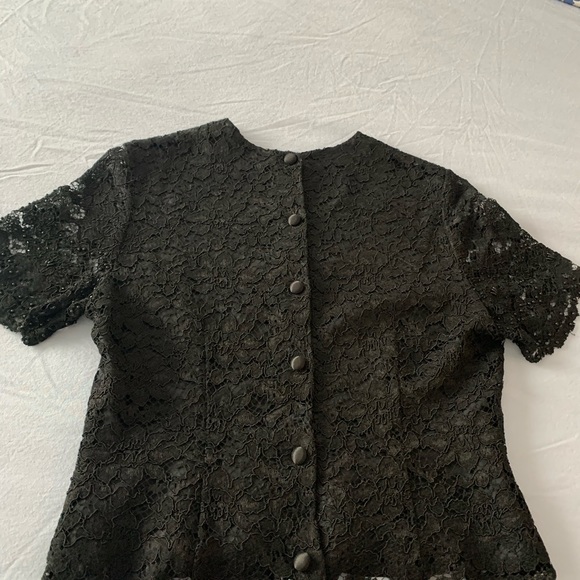 Two piece black lace cocktail outfit - Picture 5 of 5